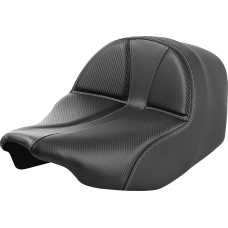Saddlemen Dominator Solo Seat - Carbon Fiber w/ Silver Stitch - FLT/FLH '23-'24 - 0801-1899  823-07-0042