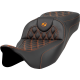 Saddlemen Extended Reach Roadsofa Seat - Lattice Stitch - Orange Stitch - without Backrest - FL '08-'24 - 0801-1591  808-07B-18403