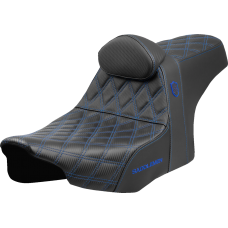 Saddlemen Pro Series SDC Performance Seat - Blue Stitching - w/ Backrest - FLT/FLH '23-'24 - 0801-2007  SC82307DB1