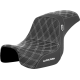 Saddlemen Pro Series SDC Performance Seat - Carbon Fiber/Lumbar Gripper - White Stitch - Dyna '06-'17 - 0803-0729  SC80604WHI