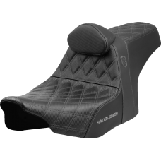 Saddlemen Pro Series SDC Performance Seat - Gray Stitching - w/ Backrest - FLT/FLH '23-'24 - 0801-2008  SC82307DB2