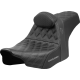 Saddlemen Pro Series SDC Performance Seat - Gray Stitching - w/ Backrest - FLT/FLH '23-'24 - 0801-2008  SC82307DB2