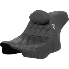 Saddlemen Pro Series SDC Performance Seat - Lattice Stitch - Gripper - w/ Backrest - FLH/FLT '23-'24 - 0801-1966  SC82307DB0