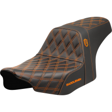 Saddlemen Pro Series SDC Performance Seat - Orange Stitching - w/o Backrest - FLT/FLH '23-'24 - 0801-2002  SC82307D3