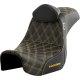 Saddlemen Pro Series SDC Performance Seat - w/ Backrest - Gold Stitch - Dyna '06-'17 - 0803-0736  SC80604GOLRT