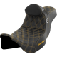 Saddlemen Pro Series SDC Performance Seat - w/ Backrest - Gold Stitch - FLH/FLT '08-'23 - 0801-1663  SC80807GOLRT