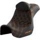 Saddlemen Pro Series SDC Performance Seat - w/ Backrest - Orange Stitch - Dyna '06-'17 - 0803-0741  SC80604ORART