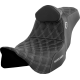 Saddlemen Pro Series SDC Performance Seat - w/ Backrest - Silver Stitch - FLH/FLT '08-'23 - 0801-1666  SC80807SILRT