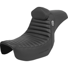 Saddlemen Pro Series SDC Performance Seat - w/ Backrest - Tuck-n-Roll/Carbon Fiber - Gripper - Dyna '06-'17 - 0802-1650  SC80604TB
