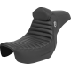 Saddlemen Pro Series SDC Performance Seat - w/ Backrest - Tuck-n-Roll/Carbon Fiber - Gripper - Dyna '06-'17 - 0802-1650  SC80604TB