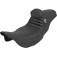 Saddlemen Pro Series SDC Performance Seat - w/ Backrest - Tuck-n-Roll/Carbon Fiber - Gripper - FLH/FLT '08-'23 - 0801-1946  SC80807TB