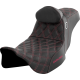 Saddlemen Pro Series SDC Performance Seat - w/ Backrest - Wine Berry Stitch - FLH/FLT '08-'23 - 0801-1668  SC80807WINRT