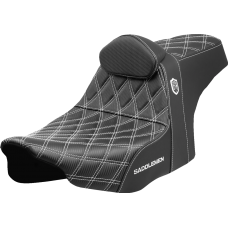 Saddlemen Pro Series SDC Performance Seat - White Stitching - w/ Backrest - FLT/FLH '23-'24 - 0801-2012  SC82307DB6