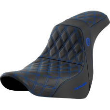 Saddlemen Pro Series SDC Performance Seat - w/o Backrest - Blue Stitch - FL/FX '18-'20 - 0802-1591  SC81829BLU