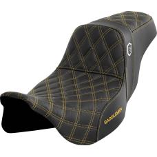 Saddlemen Pro Series SDC Performance Seat - w/o Backrest - Gold Stitch - FLH/FLT '08-'23 - 0801-1657  SC80807GOL