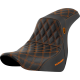 Saddlemen Pro Series SDC Performance Seat - w/o Backrest - Orange Stitch - FL/FX '18-'20 - 0802-1594  SC81829ORA