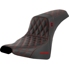Saddlemen Pro Series SDC Performance Seat - w/o Backrest - Red Stitch - FXBB/FXST '18-'23 - 0802-1606  SC81830RED