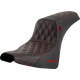 Saddlemen Pro Series SDC Performance Seat - w/o Backrest - Red Stitch - FXBB/FXST '18-'23 - 0802-1606  SC81830RED