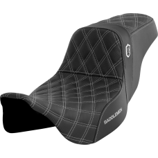 Saddlemen Pro Series SDC Performance Seat - w/o Backrest - Silver Stitch - FLH/FLT '08-'23 - 0801-1660  SC80807SIL