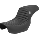 Saddlemen Pro Series SDC Performance Seat - w/o Backrest - Tuck-n-Roll/Carbon Fiber - Gripper - Dyna '06-'17 - 0802-1649  SC80604T