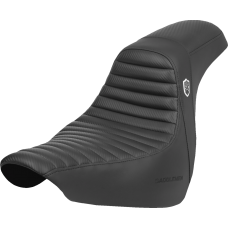 Saddlemen Pro Series SDC Performance Seat - w/o Backrest - Tuck-n-Roll/Carbon Fiber - Gripper - FL/FX '18-'24 - 0802-1645  SC81829T