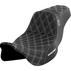 Saddlemen Pro Series SDC Performance Seat - w/o Backrest - White Stitch - FLH/FLT '08-'23 - 0801-1661  SC80807WHI