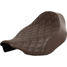 Saddlemen Renegade Solo Seat - Lattice Stitched - Brown - FLT/FLH '23-'24 - 0801-1703  823-07-002BLS