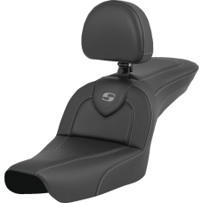 Saddlemen RoadSofa - Carbon Fiber - with Driver Backrest - FXDWG '04-'05 - 0803-0751  804-05-185BR
