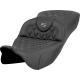 Saddlemen Roadsofa Extended Reach Seat - Lattice Stitch - Gray Stitch - without Backrest - FL '08-'23 - 0801-1989  808-07B-18402