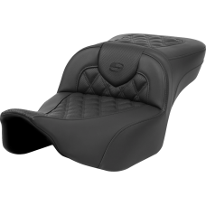 Saddlemen Roadsofa Extended Reach Seat - Lattice Stitch - without Backrest - FL '23-'24 - 0801-1629  823-07-184