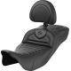 Saddlemen Roadsofa Extended Reach Seat - with Backrest - Tuck-n-Roll - Carbon Fiber - 0801-1819  808-07B-205B0