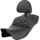 Saddlemen Roadsofa Extended Reach Seat - with Backrest - Tuck-n-Roll - FL '08-'24 - 0801-1817  808-07B-203B0