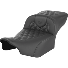 Saddlemen Roadsofa Extended Reach Seat - without Backrest - Carbon Fiber - Lattice Stitch - FLTR/FLHX '23-'24 - 0801-1793  823-07-20700