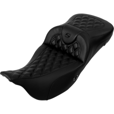 Saddlemen Roadsofa Extended Reach Seat - without Backrest - Lattice Stitch - Carbon Fiber - FL '08-'23 - 0801-1697  808-07B-207A0
