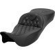 Saddlemen Roadsofa Extended Reach Seat - without Backrest - Lattice Stitch - Carbon Fiber - FL '08-'24 - 0801-1696  808-07B-20700