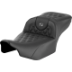 Saddlemen Roadsofa Extended Reach Seat - without Backrest - Lattice Stitch - Gray Stitch - FLTR/FLHX '23-'24 - 0801-1726  823-07-18402