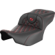 Saddlemen Roadsofa Extended Reach Seat - without Backrest - Lattice Stitch - Red Stitch - FLTR/FLHX '23-'24 - 0801-1728  823-07-18404