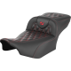 Saddlemen Roadsofa Extended Reach Seat - without Backrest - Lattice Stitch - Red Stitch - FLTR/FLHX '23-'24 - 0801-1797  823-07-20704