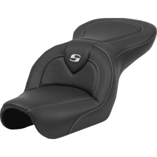 Saddlemen Roadsofa Seat - Carbon Fiber - Black Stitch - without Backrest - FL '04-'05 - 0803-0732  804-04-185