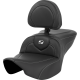 Saddlemen Roadsofa Seat - Carbon Fiber - Silver Stitch/Silver Logo - with Backrest - FL '23-'24 - 0801-1632  823-07-185BR