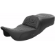 Saddlemen RoadSofa Seat - Honeycomb - without Backrest - Extended Reach - Heated - FL '08-'23 - 0801-1559  808-07B-190HCT