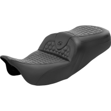 Saddlemen RoadSofa Seat - Honeycomb - without Backrest - FL '08-'24 - 0801-1551  808-07B-189
