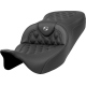 Saddlemen Roadsofa Seat - Lattice Stitch - Dark Gray Stitch - without Backrest - FLH/FLT '08-'23 - 0801-1595  808-07B-18202