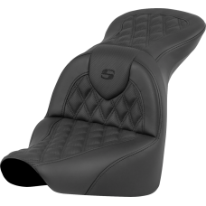 Saddlemen RoadSofa Seat - Lattice Stitch - without Driver Backrest - FLFB/FXBR '18-'24 - 0802-1615  818-27-182