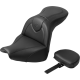 Saddlemen RoadSofa Seat - with Backrest - Black Stitch - FXBR/S '18-'20 - 0802-1627  818-31-187BR