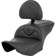 Saddlemen Roadsofa Seat - with Backrest - Black Stitching - FL '23-'24 - 0801-1636  823-07-187BR