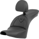 Saddlemen Roadsofa Seat - with Backrest - Black/Black Stitching - FXBB/FXST '18-'23 - 0802-1564  818-30-187BR
