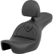 Saddlemen Roadsofa Seat - with Backrest - Black/Black Stitching - FXD '06-'17 - 0803-0710  806-04-187BR