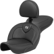 Saddlemen Roadsofa Seat - with Backrest - Carbon Fiber - FXDWG '96-'03 - 0803-0724  896-05-185BR