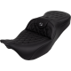 Saddlemen Roadsofa Seat - with Backrest - Dark Gray Stitch - FL '08-'23 - 0801-1607  808-07B-182B2